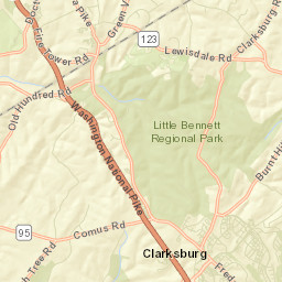 Clarksburg Street Map