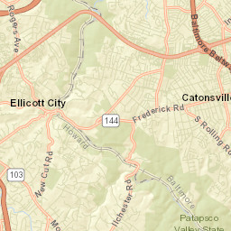 Catonsville Street Map