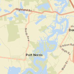 Port Norris Street Map