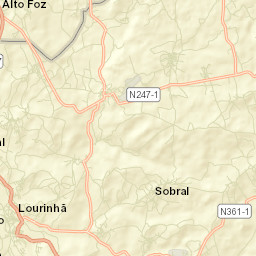 Lourinhã Street Map