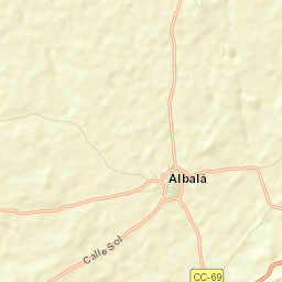 Albalá Street Map