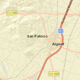 Alginet Street Map