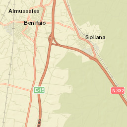Benifaió Street Map