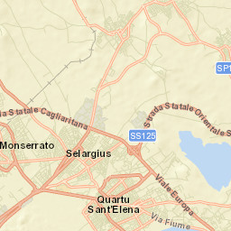 Selargius Street Map