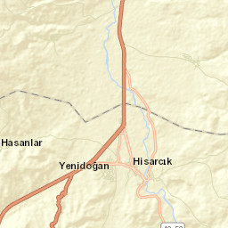 Hisarcık İlçesi Street Map