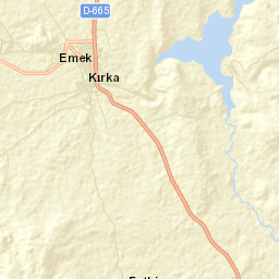Kırka Street Map