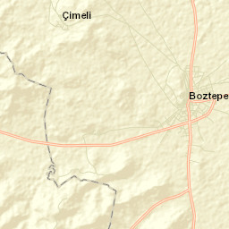 Boztepe İlçesi Street Map