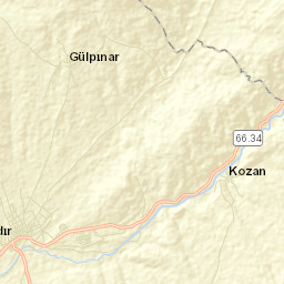 Çandır İlçesi Street Map