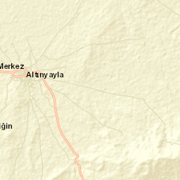 Altınyayla Street Map