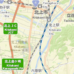 Kitakami Street Map