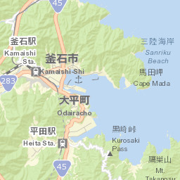 Kamaishi Street Map