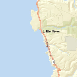 Little River California Street Map