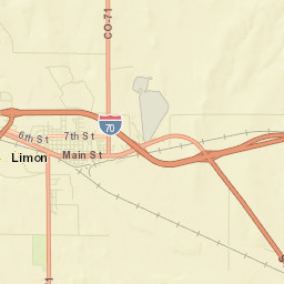 Limon Colorado Street Map