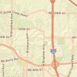 10901 North Brooklyn Avenue Kansas City MO Street Map