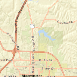 Bloomington Street Map