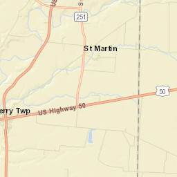 Saint Martin Ohio Street Map