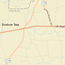 Dodsonville Ohio Street Map