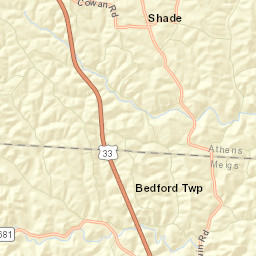 Shade Ohio Street Map