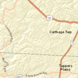 Tuppers Plains Ohio Street Map
