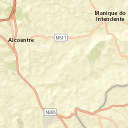 Alcoentre Street Map