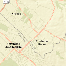Fazendas de Almeirim Street Map