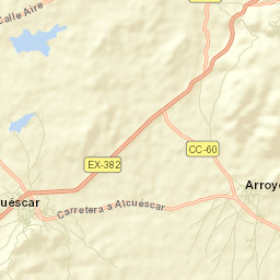 Alcuéscar Street Map