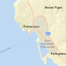 Portoscuso Street Map