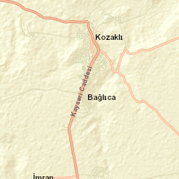 Kozaklı İlçesi Street Map