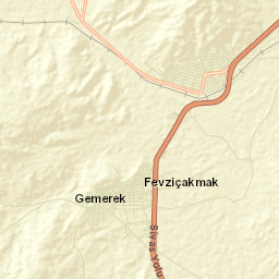 Gemerek Street Map