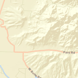 West Butte California Street Map