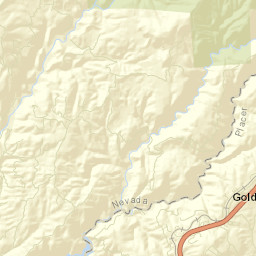Gold Run California Street Map