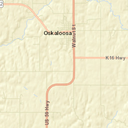 Oskaloosa Street Map