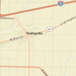 Teutopolis Street Map