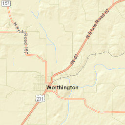 Worthington Street Map
