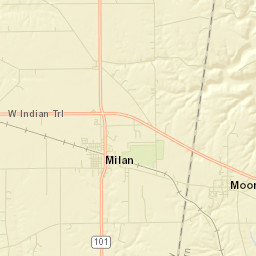 Milan Street Map