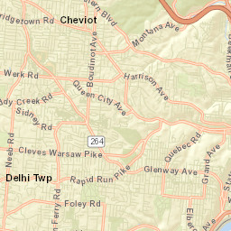 West Price Hill Ohio Street Map