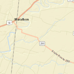 Marathon Ohio Street Map