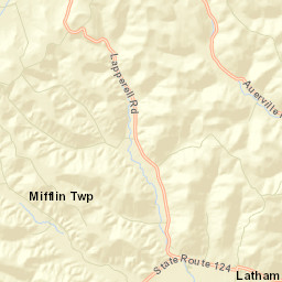 Newfain Ohio Street Map