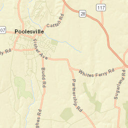 Poolesville Street Map