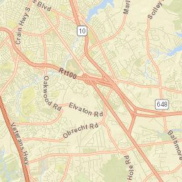 Glen Burnie Street Map