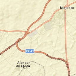 Miajadas Street Map