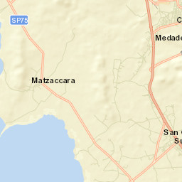 San Giovanni Suergiu Street Map