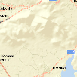 Tratalias Street Map