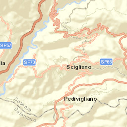 Pedivigliano Street Map