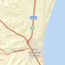 Provincia di Crotone Street Map