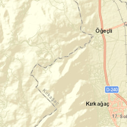Kırkağaç Street Map