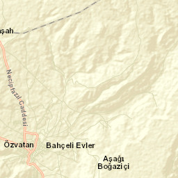 Özvatan İlçesi Street Map