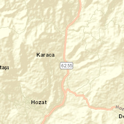 Hozat Street Map