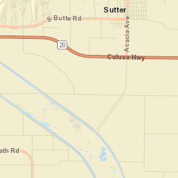 Sutter California Street Map