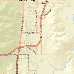 Carson City Street Map